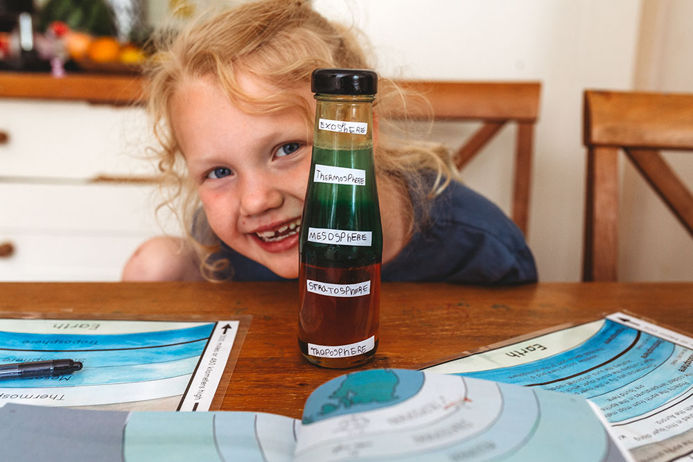 Layers Of The Atmosphere Density Experiment