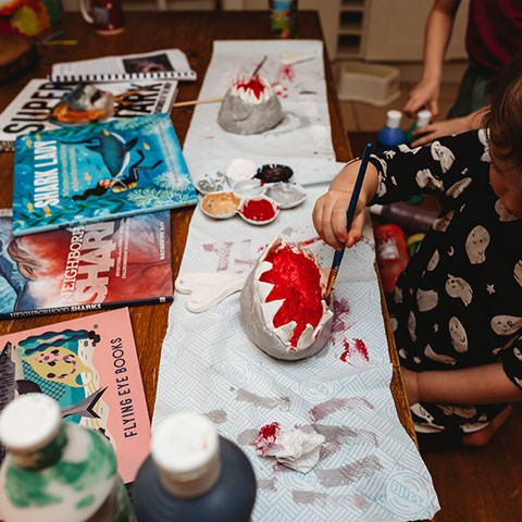 Learning A Bout Sharks: Jaw Pinch Bowl & Skin Experiment