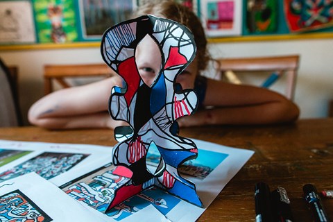 Dubuffet Inspired Sculpture