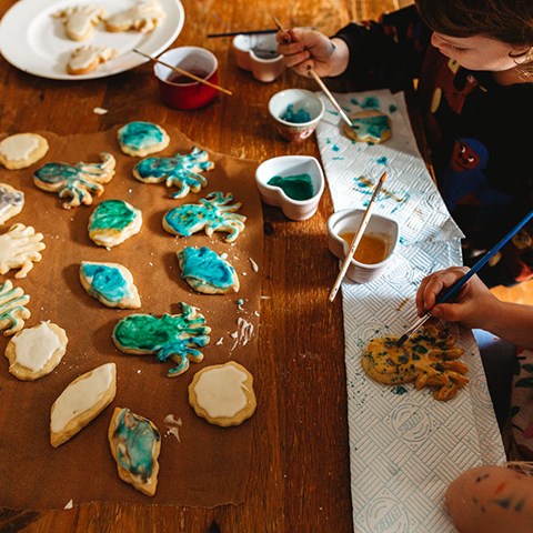Sea Themed Sugar Cookies
