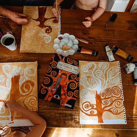 Gustav Klimt Inspired Art